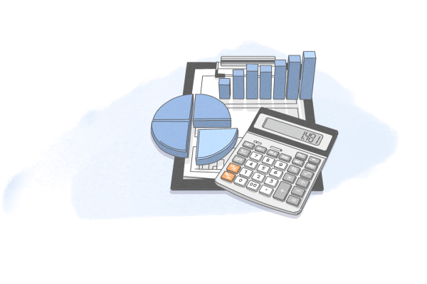 Бухгалтерский учет на прозрачном фоне