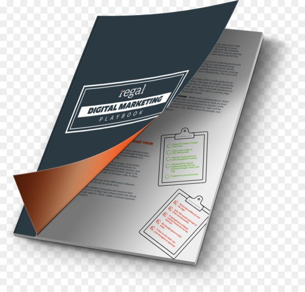 Брошюра на прозрачном фоне