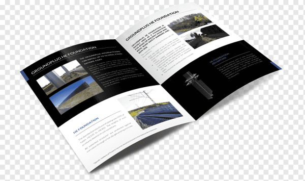 Брошюра на прозрачном фоне