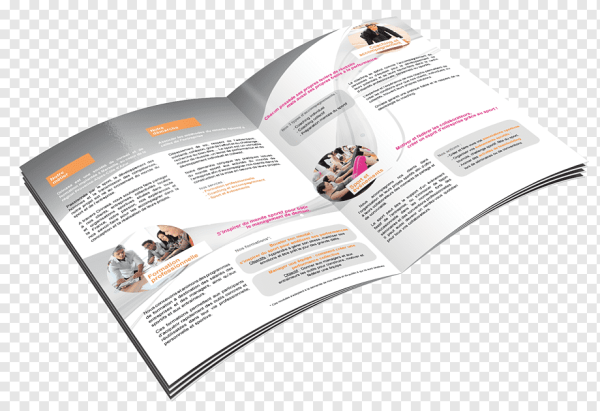 Брошюра на прозрачном фоне
