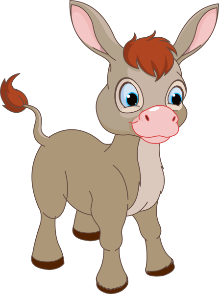 Ослик мультяшный