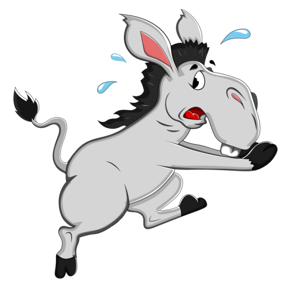 Ослик мультяшка