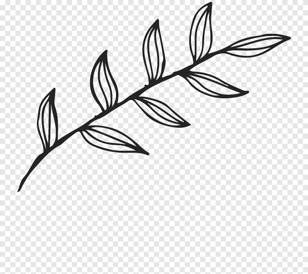 Веточка с листиками