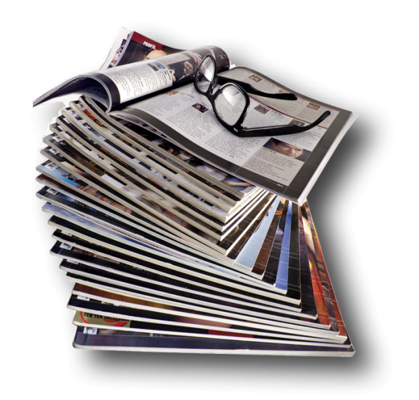 Журнал на прозрачном фоне