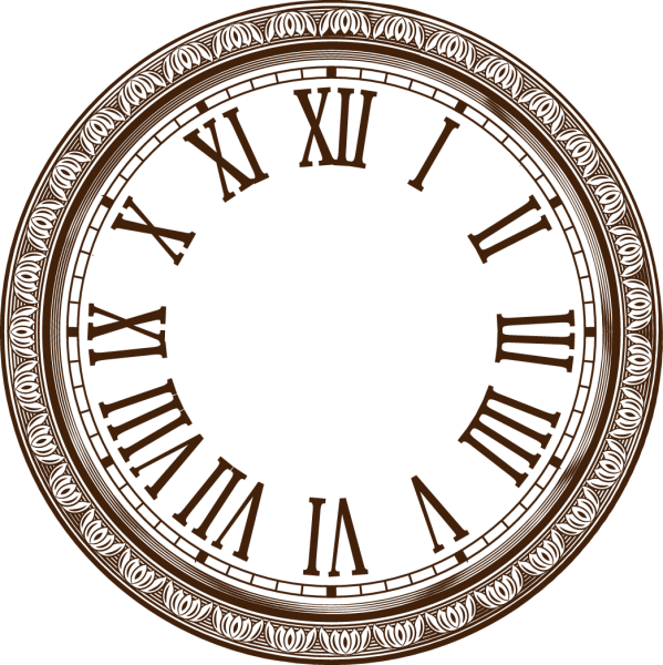 Римские цифры макет часы