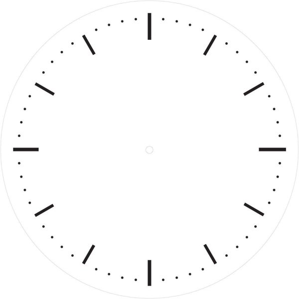 Циферблат часов трафарет