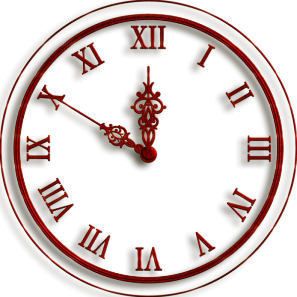 Часы на прозрачном фоне