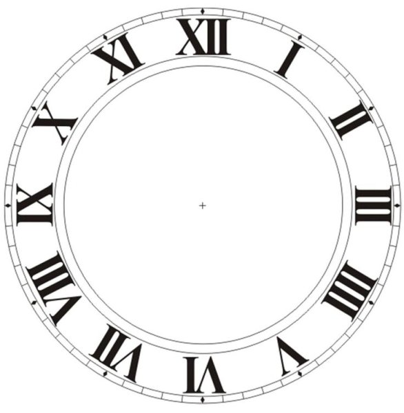 Римский циферблат для часов