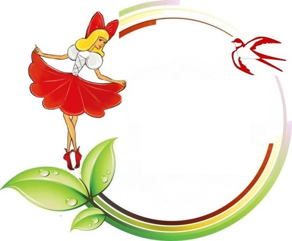 Дюймовочка на прозрачном фоне