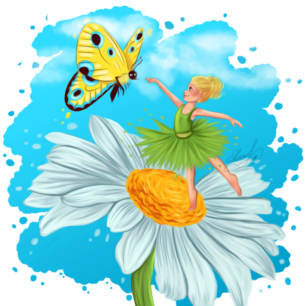 Бабочки мультяшные