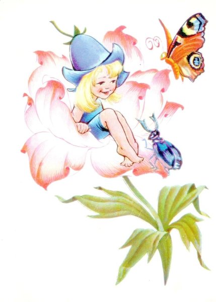 Дюймовочка иллюстрации