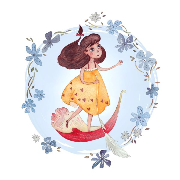 Дюймовочка иллюстрации