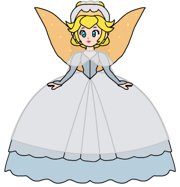 Принцессу Пич в свадебном платье