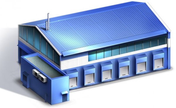 Производственное здание иконка