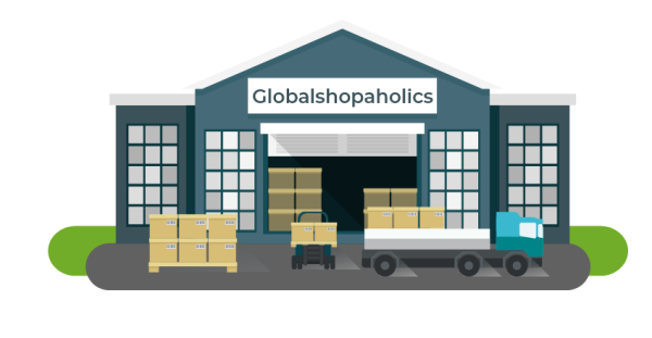 Здание склад мультяшное