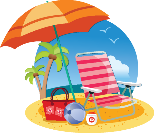 Пляж на прозрачном фоне