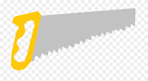 Пила на прозрачном фоне