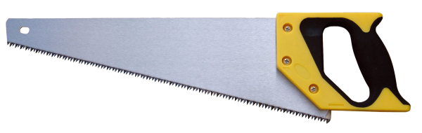 Ножовка на белом фоне