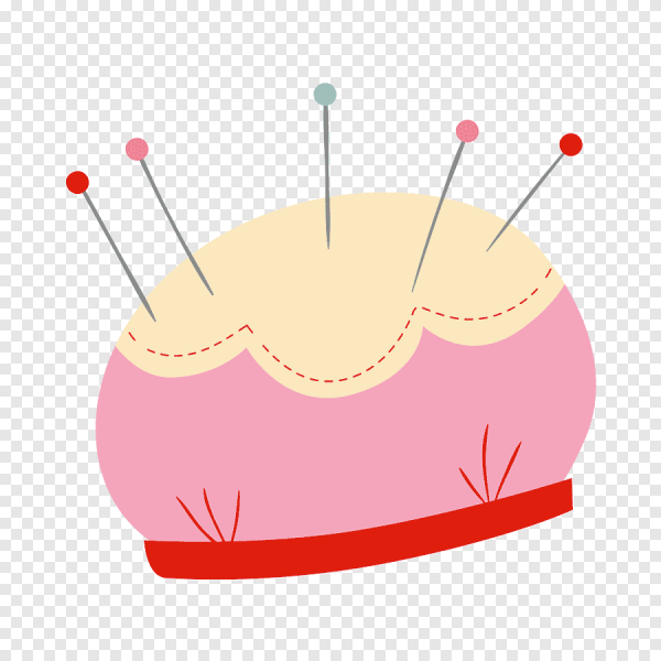 Подушечка с иголками вектор