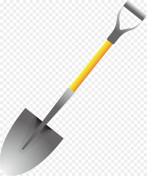 Лопата для снега на прозрачном фоне