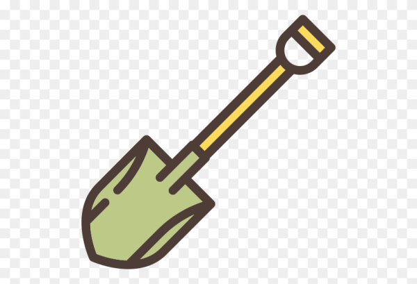 Треугольная лопата клипарт