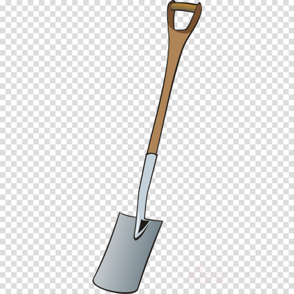 Лопата на белом фоне