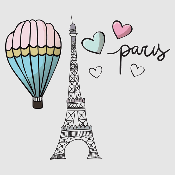 Париж мультяшный