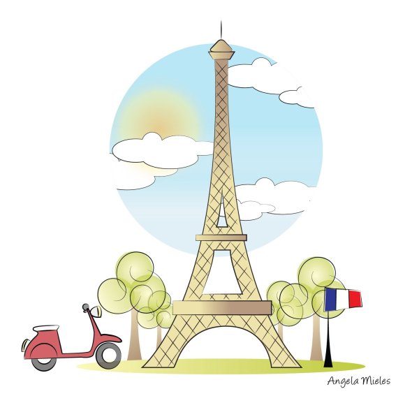 Векторный Париж