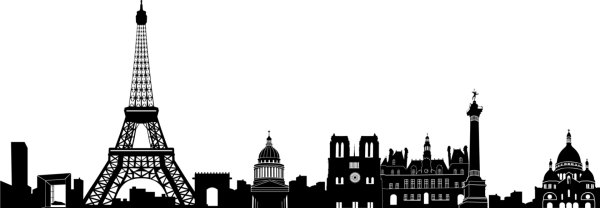 Силуэт города Париж