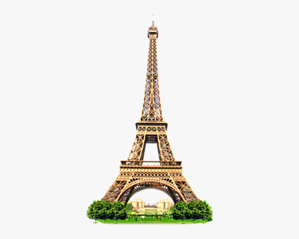 Достопримечательности на белом фоне