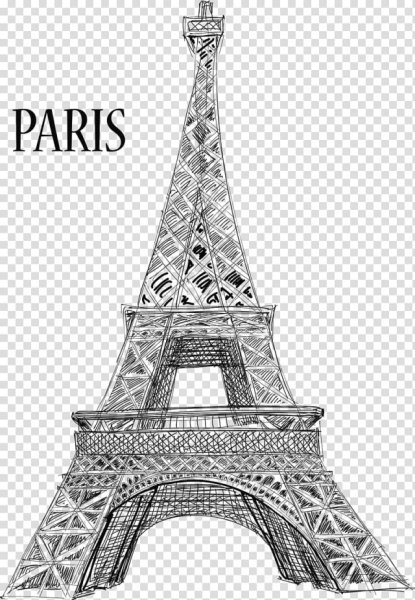 Эльфивая башня в Париже рисунок