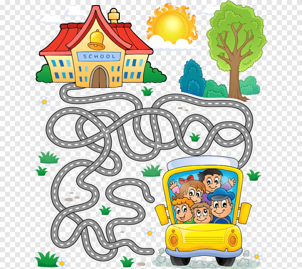 Запутанные дорожки для детей