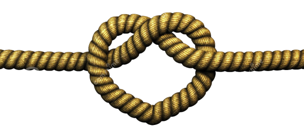 Узелок на прозрачном фоне