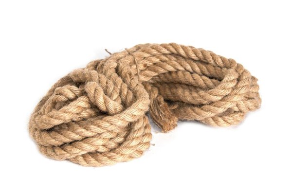Канат джутовый на прозрачном фоне