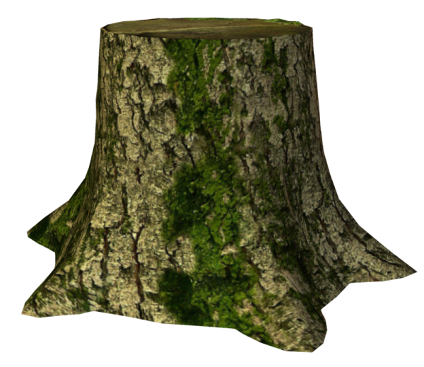 Пеньки на прозрачном фоне