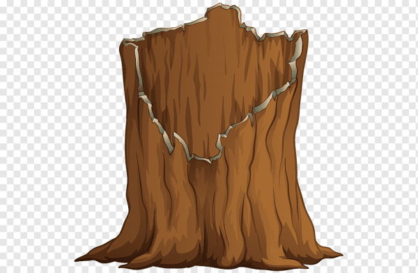 Пень на прозрачном фоне
