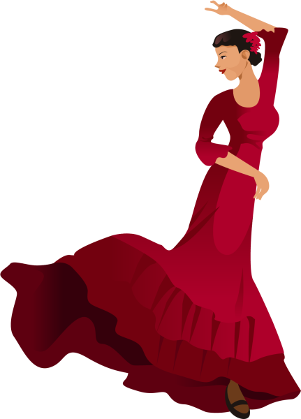Танцовщица фламенко вектор
