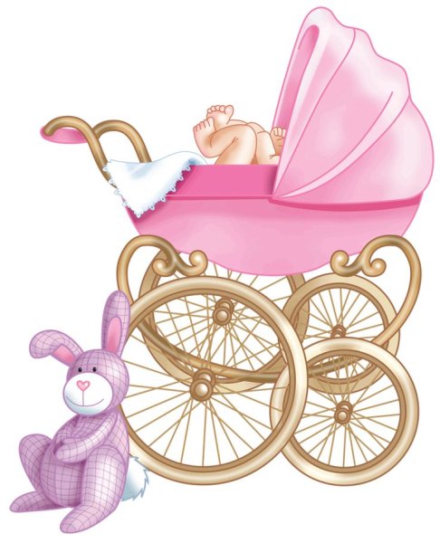 Коляска на прозрачном фоне