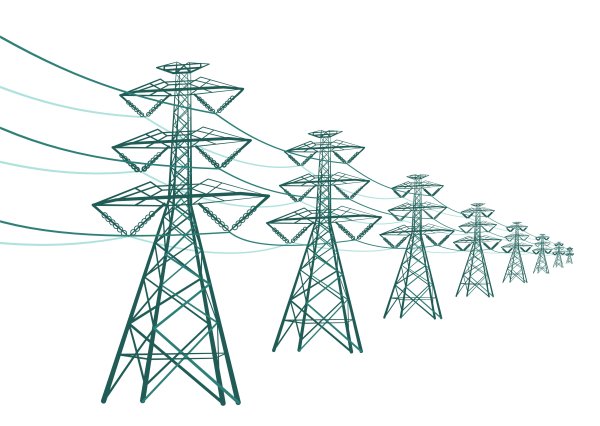 Опора линии электропередач вектор