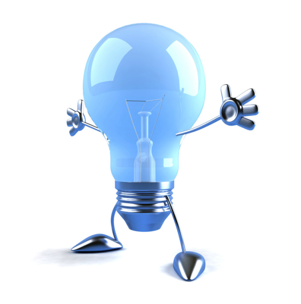 Электрик с лампочкой