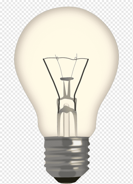 Лампочка на белом фоне