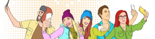 Иллюстрация человек блогер