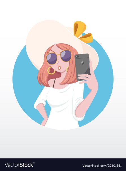 Селфи иллюстрация