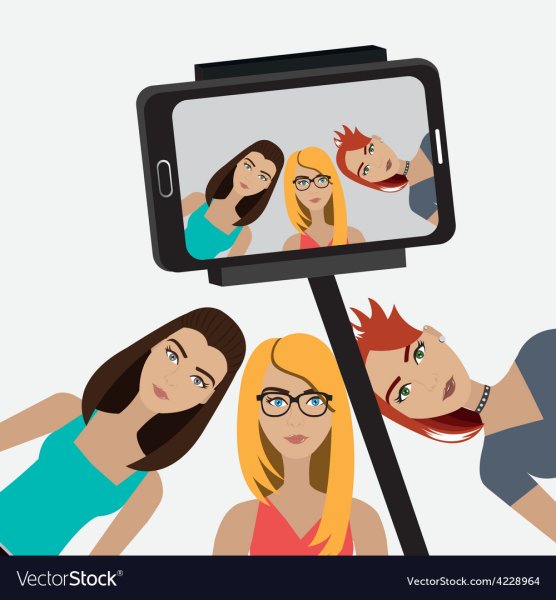 Селфи мультяшное