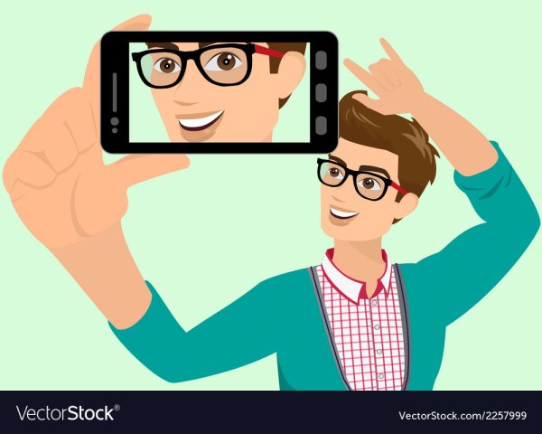 Селфи людей мультяшных