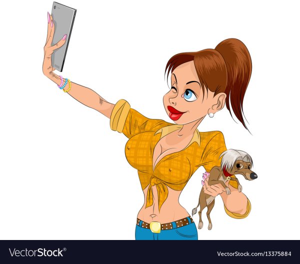 Селфи мультяшное