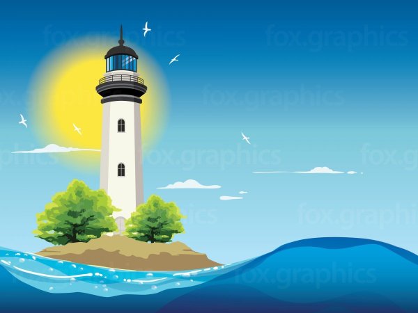 Маяк вектор