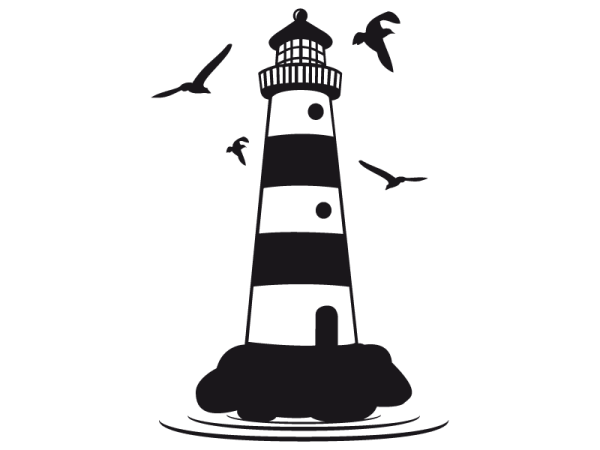 Маяк на прозрачном фоне