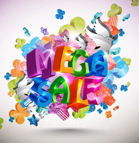 Красочный фон для акции