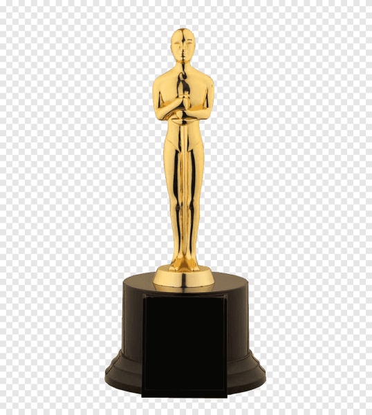 Статуэтка Оскар на прозрачном фоне